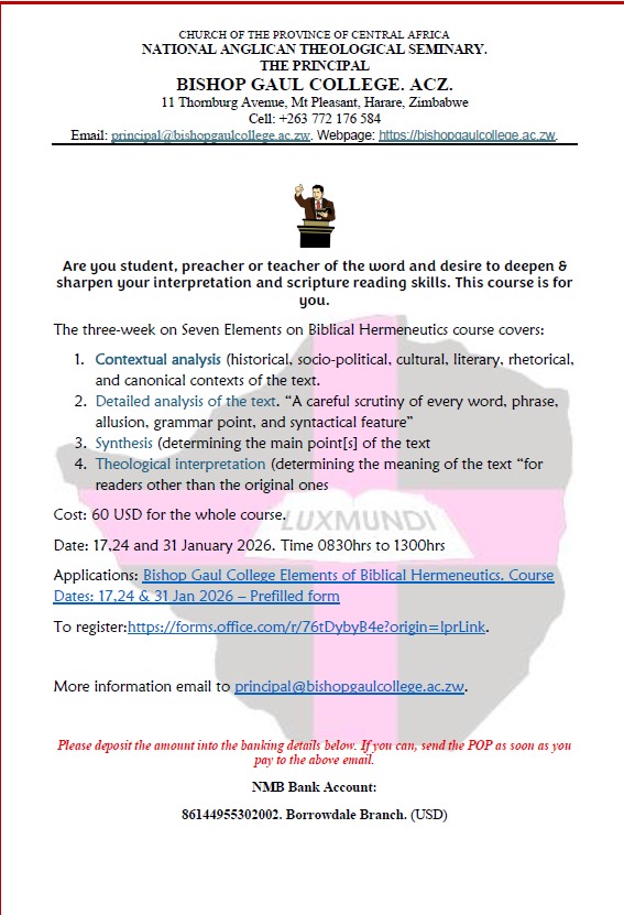 Seven Elements on Biblical Hermeneutics